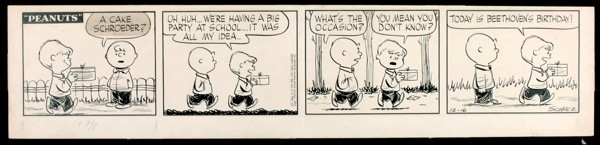 Lot 596 Charles Schulz: CLASSICAL SCHULZ: PEANUTS salutes Beethoven on his 184th birthday