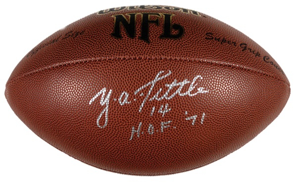 Lot 1450 Y. A. Tittle Group Lot