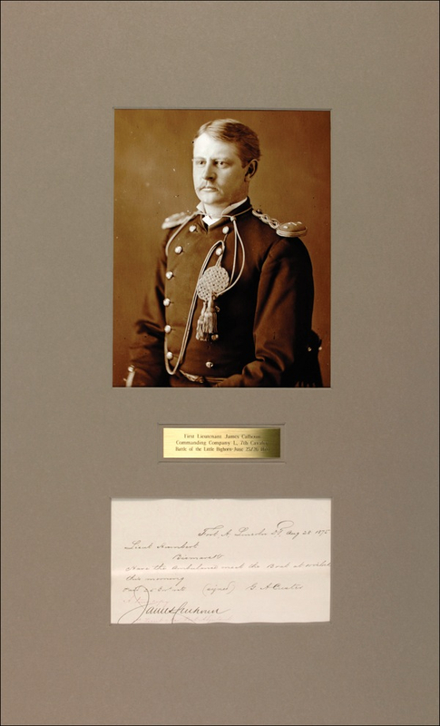 Lot 315 James Calhoun Signed Letter