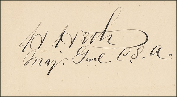 Lot 334 Henry Heth Signature