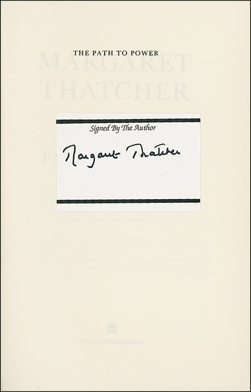 Lot 299 Margaret Thatcher Book