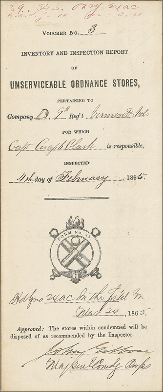 Lot 328 John Gibbon Signed Document
