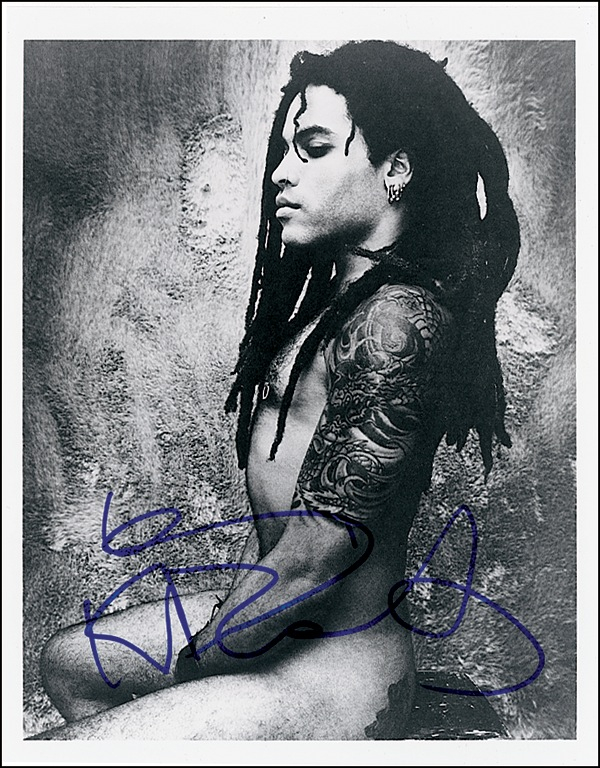 Lot 684 Lenny Kravitz Signed Photograph