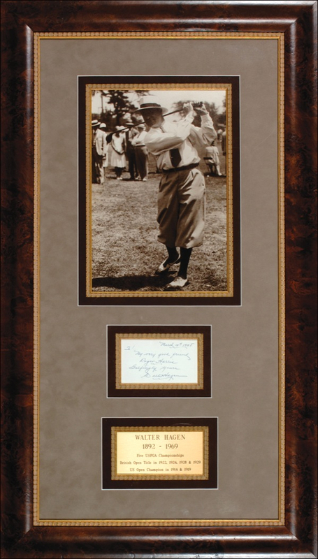 Lot 1267 Walter Hagen Signature