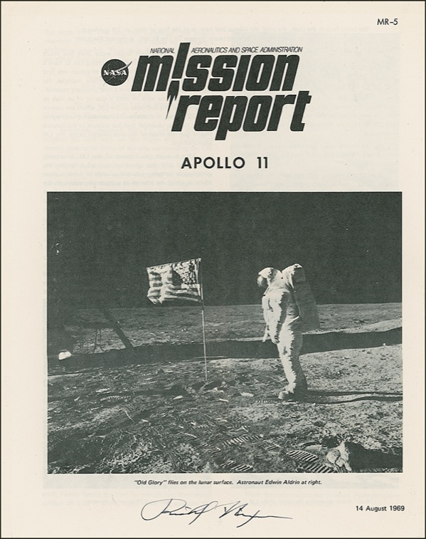 Lot 105 Richard Nixon Apollo 11 Mission Report