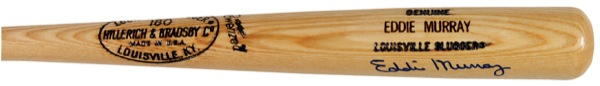 Lot 1368 Eddie Murray Baseball Bat