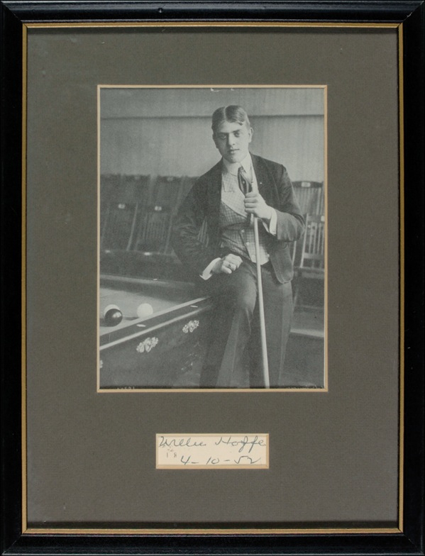 Lot 1279 Willie Hoppe Signature