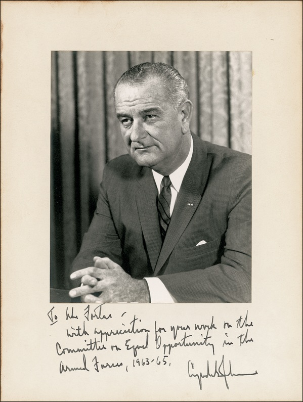 Lot 82 Lyndon B. Johnson: LBJ sends personal thanks to his appointee to the Supreme Court