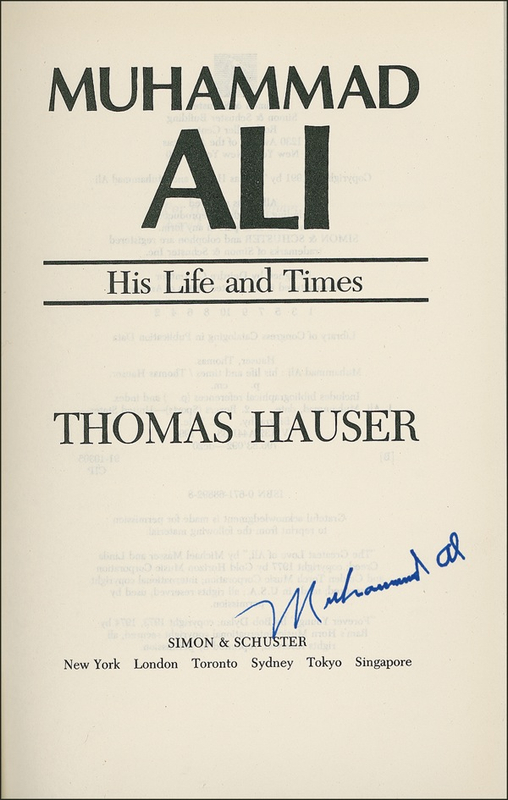 Lot 1137 Muhammad Ali Book