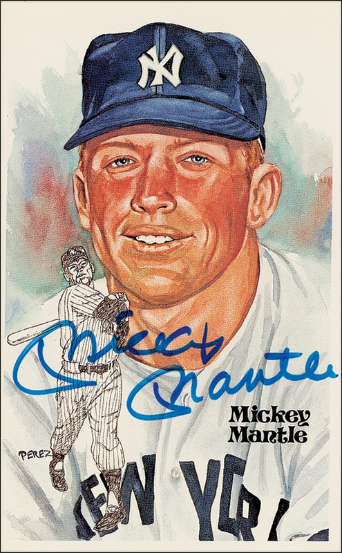 Lot 1335 Mickey Mantle Perez-Steele Card