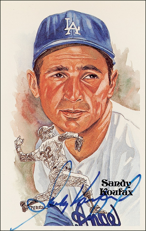 Lot 1306 Sandy Koufax Perez-Steele Card