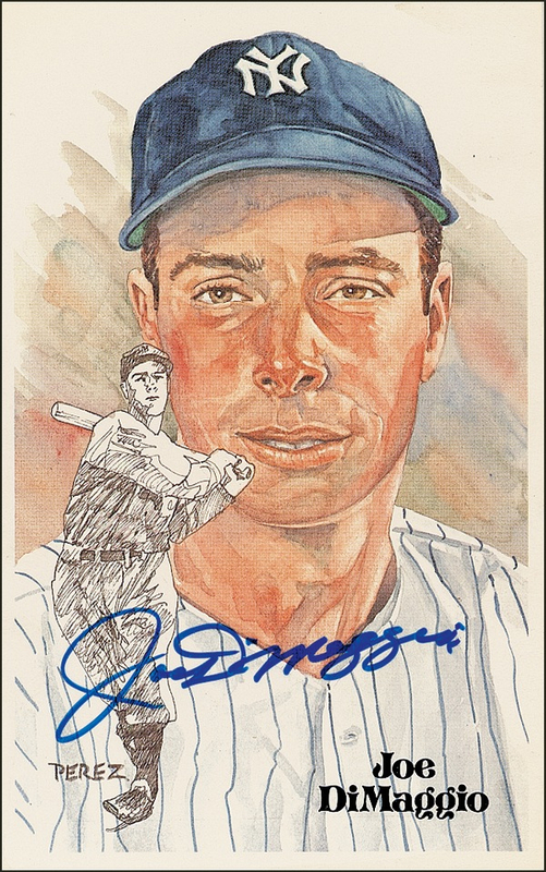 Lot 1230 Joe DiMaggio Perez-Steele Card