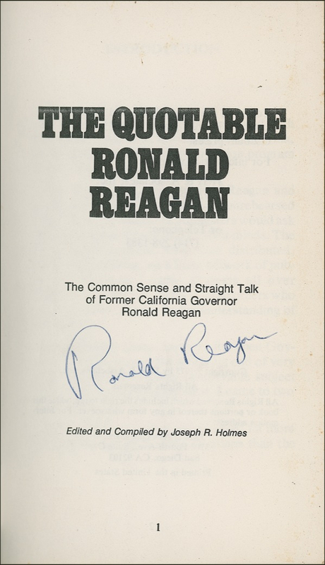 Lot 120 Ronald Reagan Book