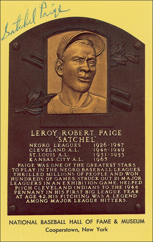 Lot 1386 Satchel Paige Hall Of Fame Card