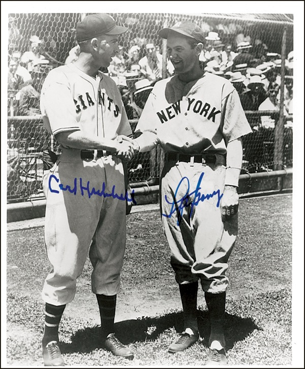 Lot 1284 Carl Hubbell and Lefty Gomez Signed Photograph