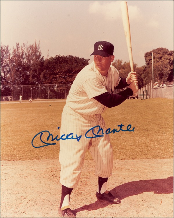 Lot 1338 Mickey Mantle Signed Photograph