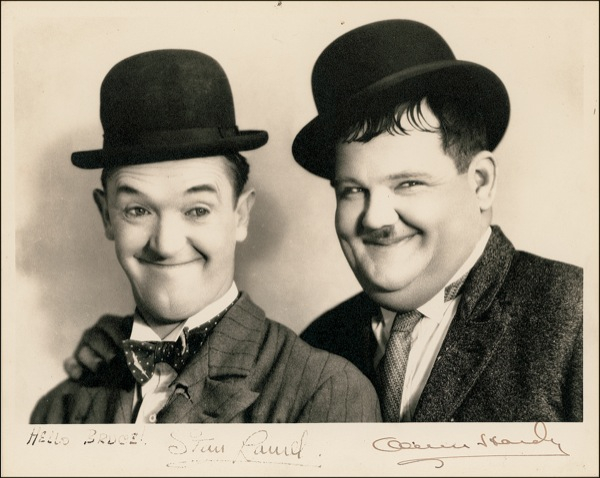 Lot 968 Laurel and Hardy Signed Photograph