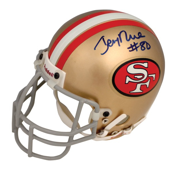 Lot 1395 Jerry Rice Football Helmet