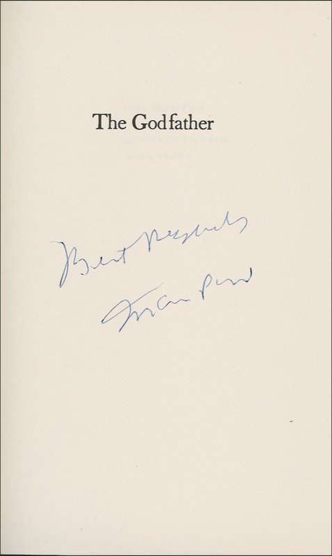 Lot 534 Mario Puzo Book