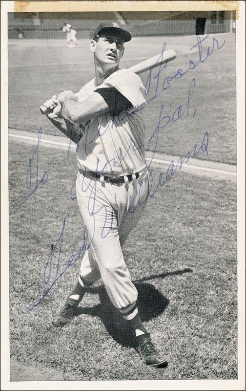 Lot 1467 Ted Williams Signed Photograph