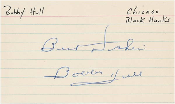 Lot 1274 Hockey Greats Signature