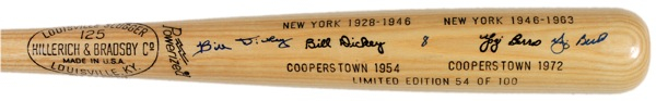 Lot 1174 Yogi Berra and Bill Dickey Baseball Bat