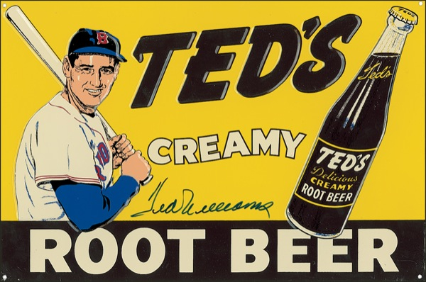 Lot 1473 Ted Williams Advertising Sign