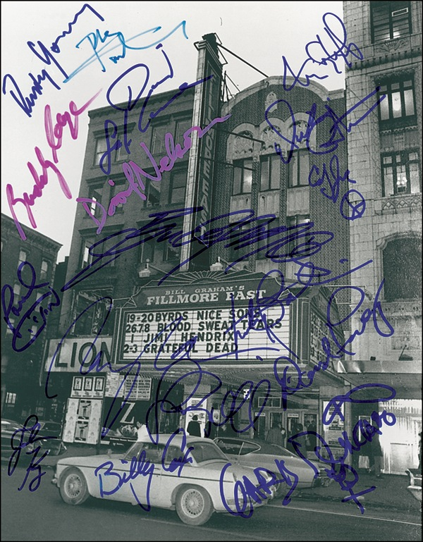 Lot 664 Fillmore East Signed Photograph