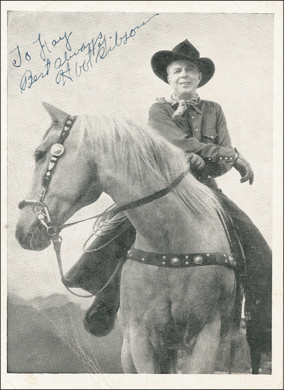 Lot 873 Hoot Gibson Typed Letter Signed