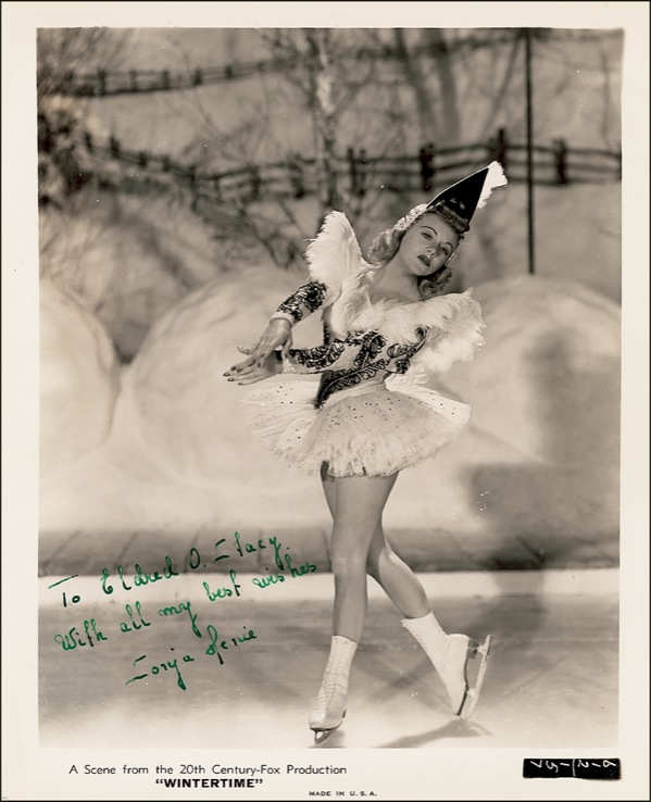 Lot 908 Sonja Henie Signed Photograph