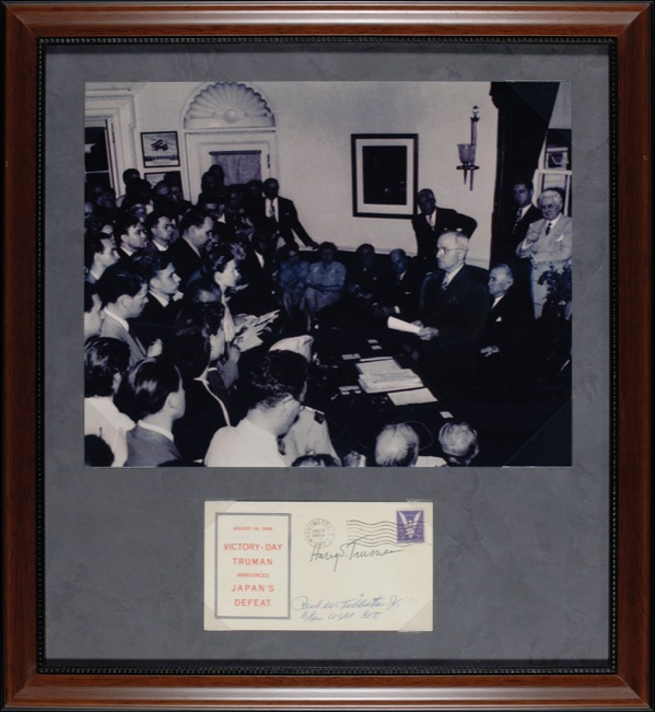 Lot 151 Harry S. Truman and Paul W. Tibbets Commemorative Postal Over