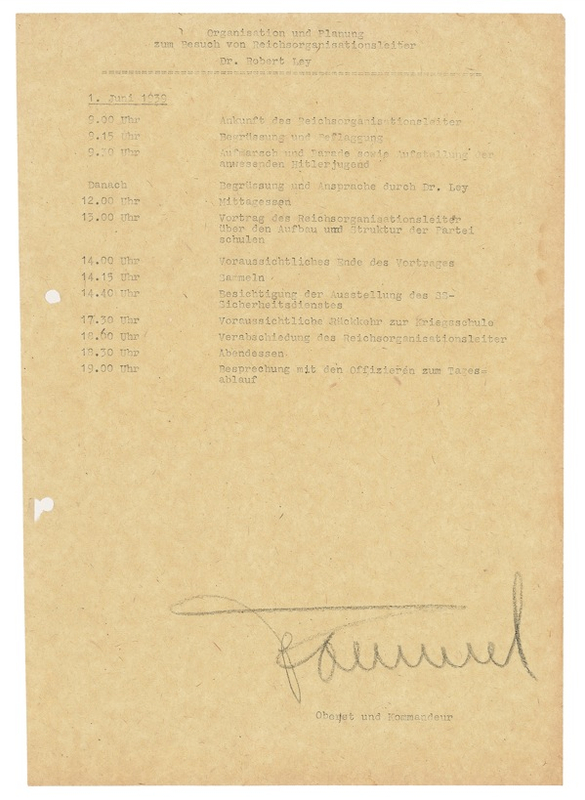 Lot 392 Erwin Rommel Signed Document