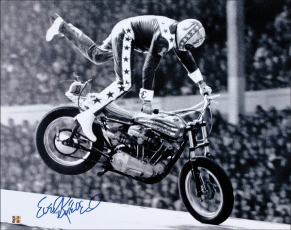 Lot 1304 Evel Knievel Signed Photograph