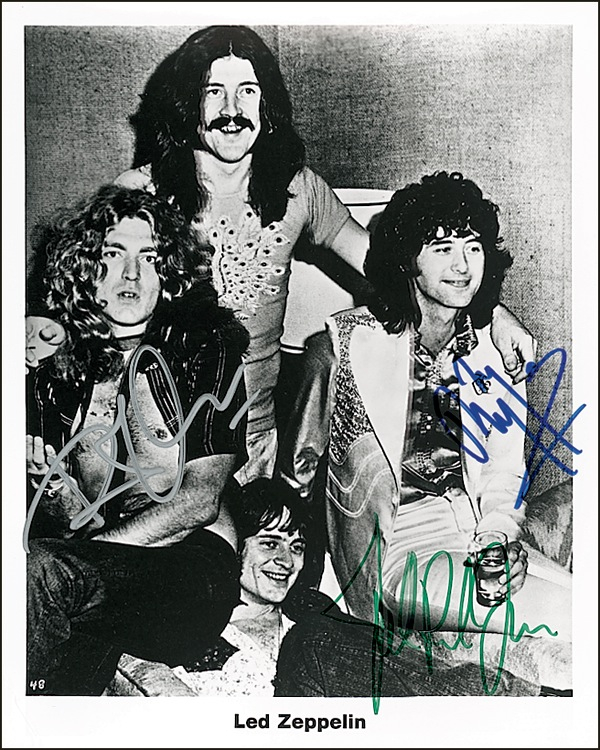 Lot 685 Led Zeppelin Signed Photograph