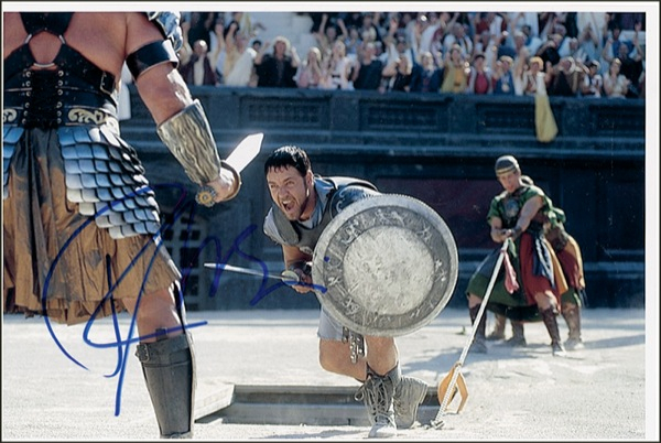 Lot 832 Russell Crowe Signed Photograph