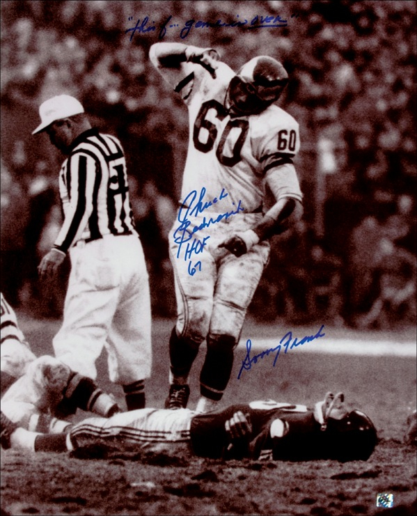 Lot 1167 Chuck Bednarik Signed Photograph