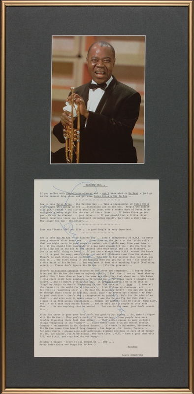 Lot 605 Louis Armstrong