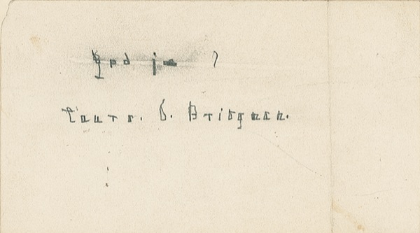 Lot 195 Laura D. Bridgman Signature