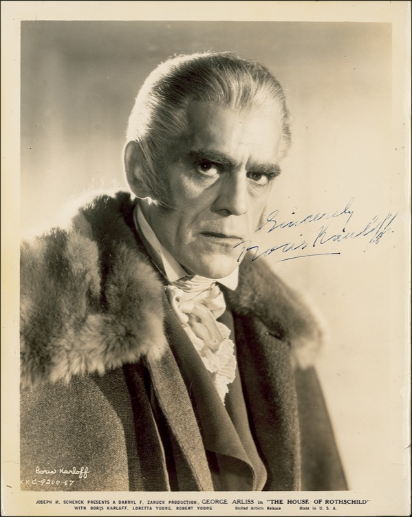 Lot 938 Boris Karloff Signed Photograph