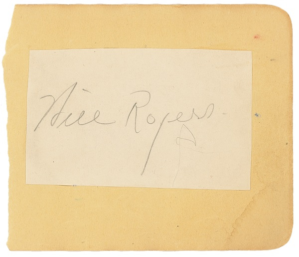 Lot 1041 Will Rogers Signature