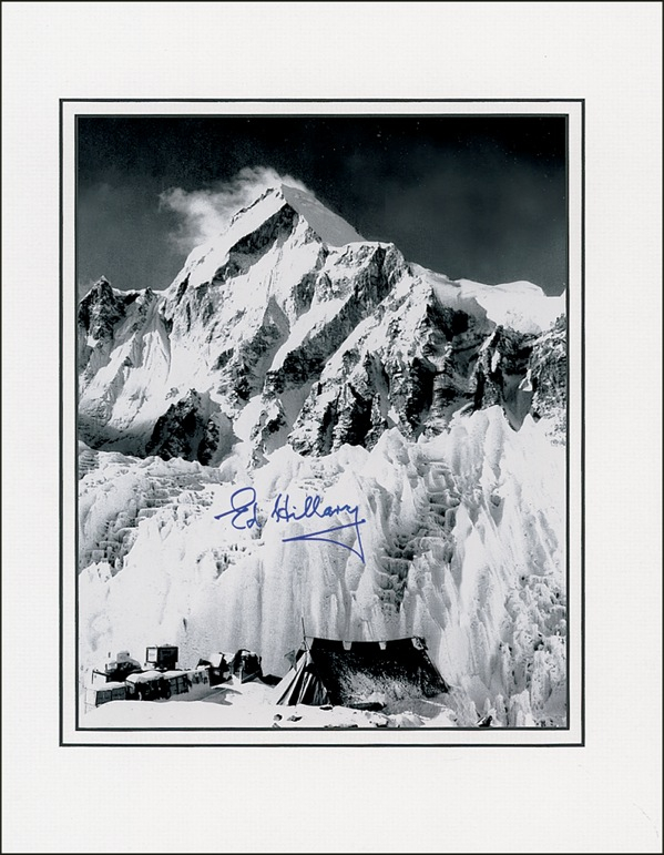 Lot 245 Edmund Hillary Signed Photograph