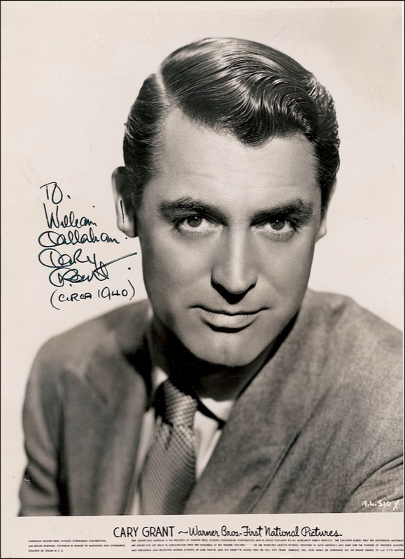 Lot 889 Cary Grant Signed Photograph