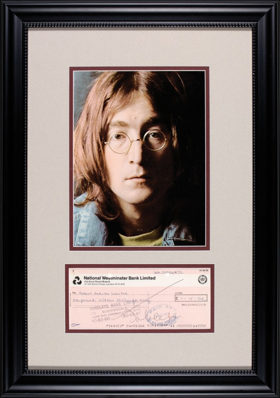Lot 614 Beatles: Lennon, John: Beatle banking