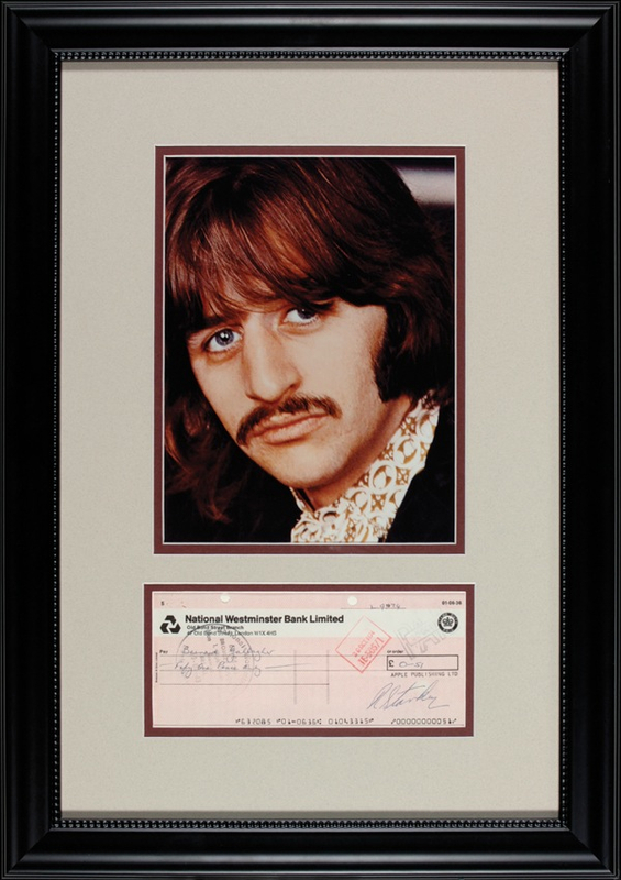 Lot 624 Beatles: Starr, Ringo Check