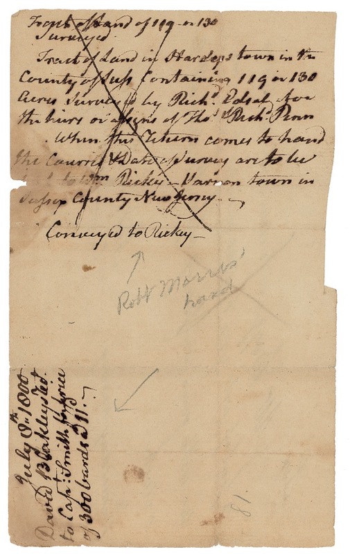 Lot 213 Declaration of Independence: Morris, Robert Signed Note