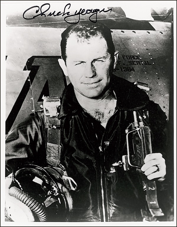 Lot 471 Chuck Yeager Signed Photograph