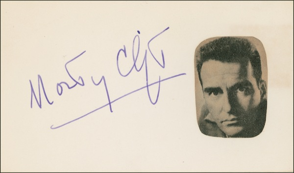 Lot 819 Montgomery Clift Signature