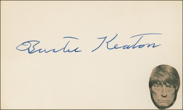Lot 943 Buster Keaton Signature