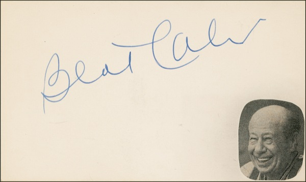 Lot 1124 Wizard of Oz: Lahr, Bert Signature
