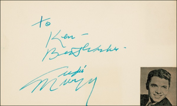 Lot 1001 Audie Murphy Signature